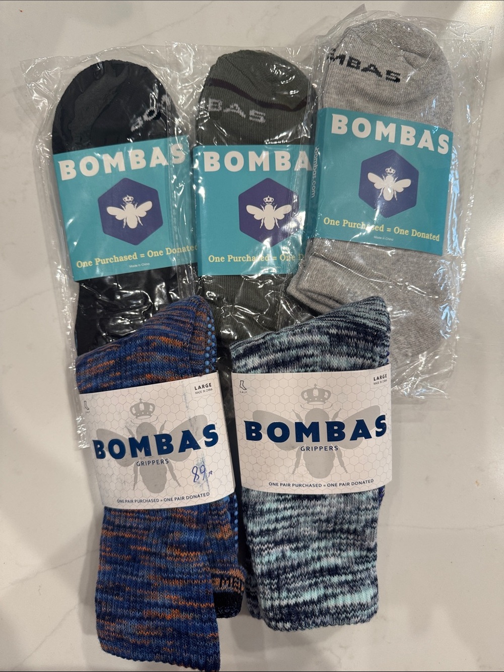 Bombas Men's Socks Pack - Black, Olive, Gray, Blue, Navy